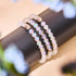 Arc-en-ciel blanc | Argent sterling .925 | Bracelet de perles de verre sirène